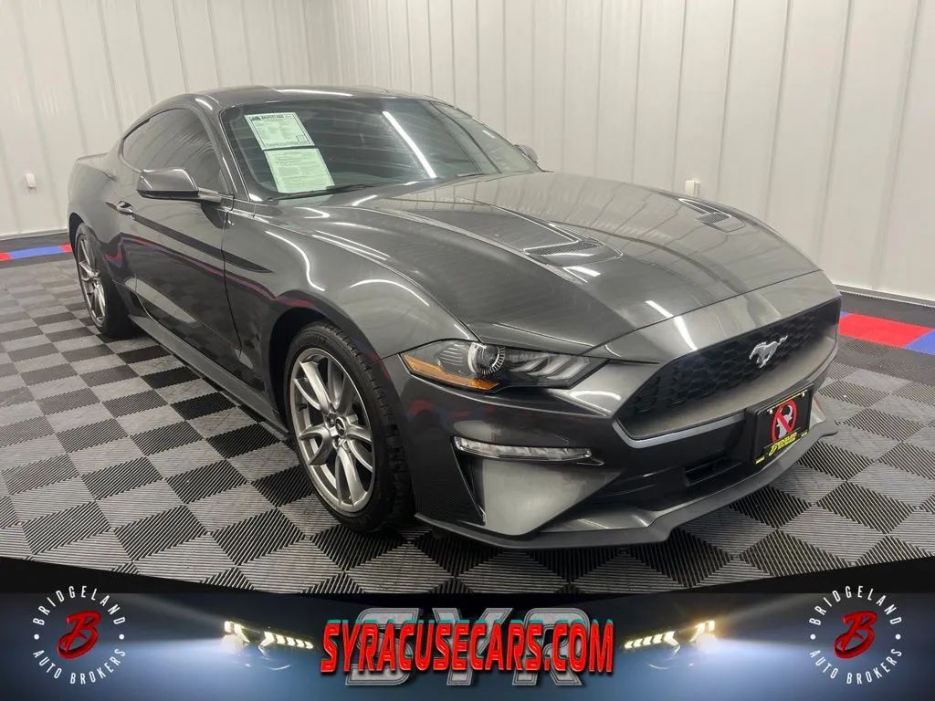 Gray 2019 Ford Mustang Coupe Rear-Wheel Drive Automatic
