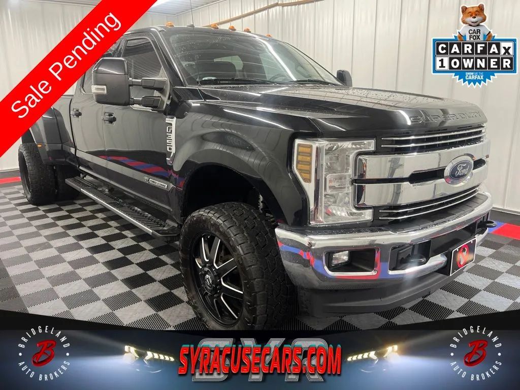 Black 2018 Ford F-350 Super Duty Pickup Truck Four-Wheel Drive 6-Speed Automatic
