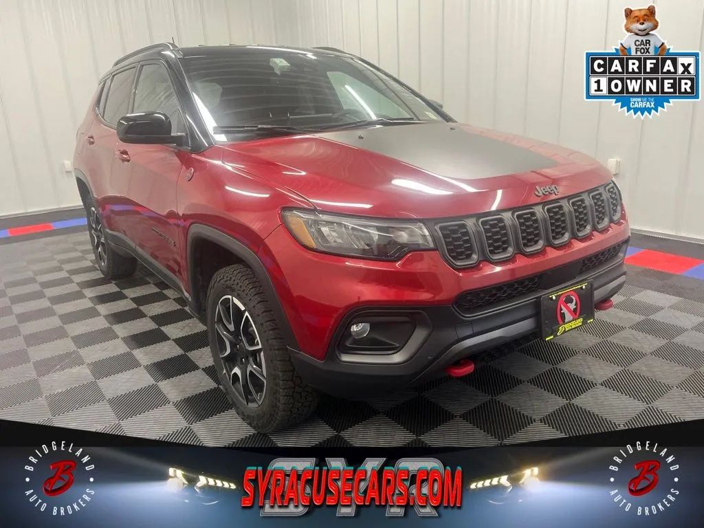 Red 2025 Jeep Compass SUV / Crossover Four-Wheel Drive 8-Speed Automatic