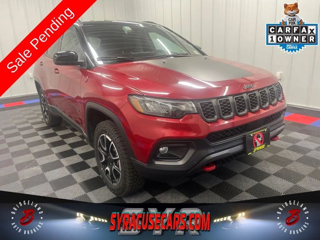 Red 2025 Jeep Compass SUV / Crossover Four-Wheel Drive 8-Speed Automatic