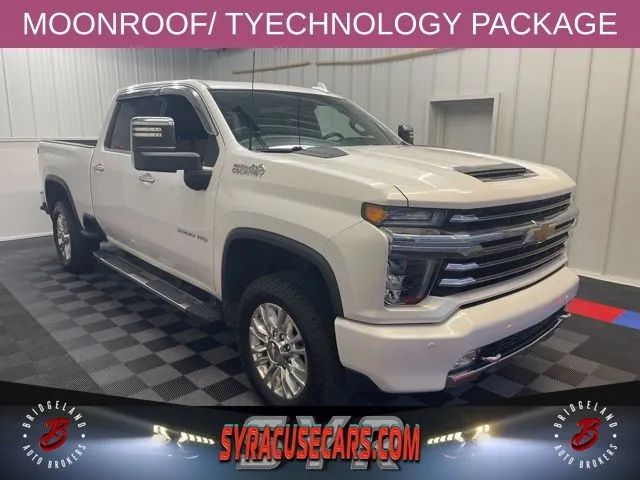 White 2023 Chevrolet Silverado 3500HD High Country Crew Cab 4WD Pickup Truck Four-Wheel Drive 6-Speed Automatic