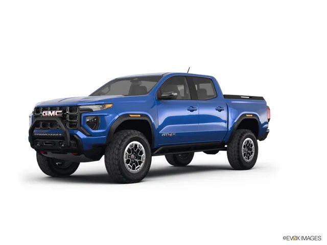 Blue 2023 GMC Canyon AT4X Crew Cab 4WD Pickup Truck Four-Wheel Drive 8-Speed Automatic