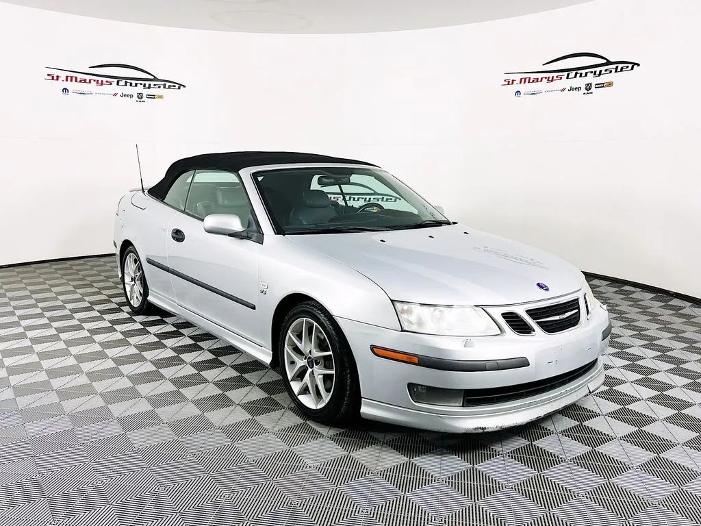 Silver 2004 Saab 9-3 Aero Convertible Convertible Front-Wheel Drive 5-Speed Automatic