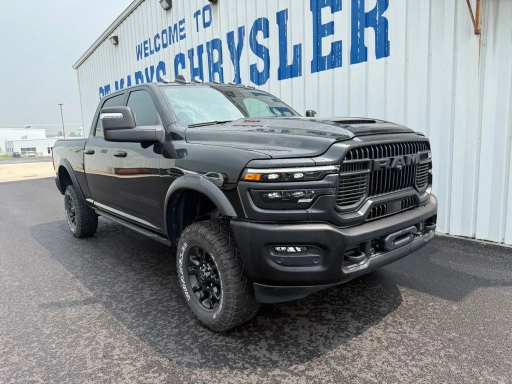 Black 2025 RAM 2500 Pickup Truck Four-Wheel Drive 8-Speed Automatic