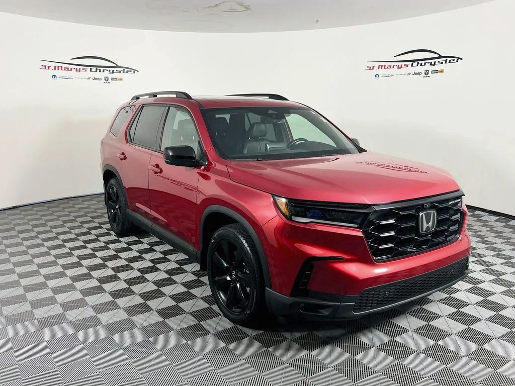 Red 2025 Honda Pilot SUV / Crossover All-Wheel Drive Automatic