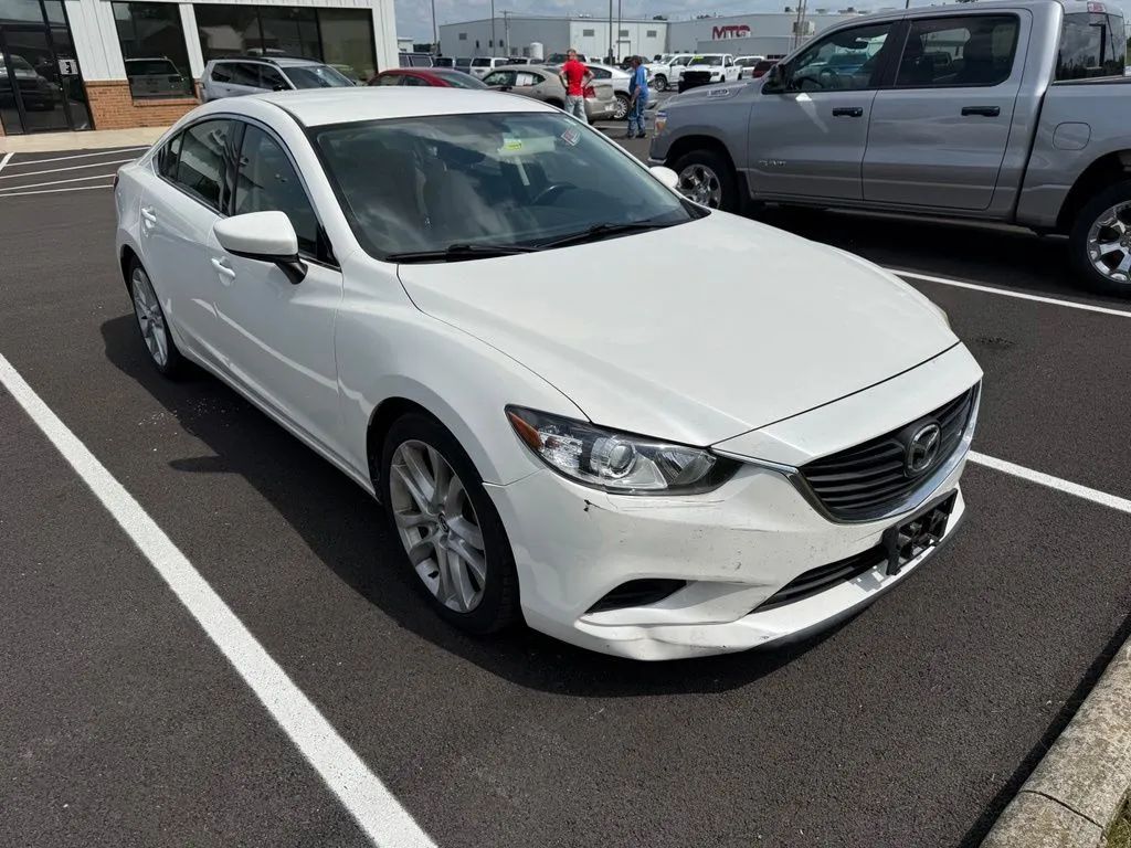 White 2014 Mazda MAZDA6 Sedan Front-Wheel Drive 6-Speed Automatic
