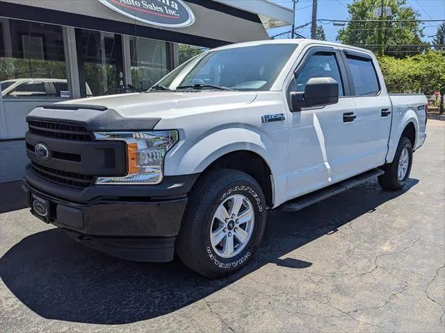 White 2018 Ford F-150 XL SuperCrew 4WD Pickup Truck Four-Wheel Drive Automatic