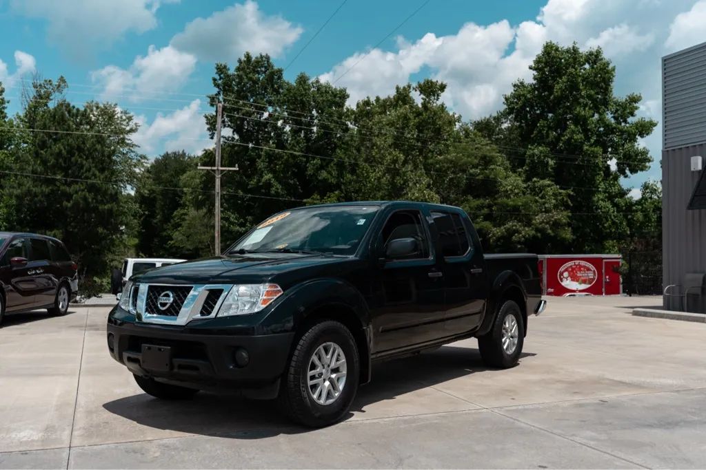 Black 2019 Nissan Frontier S Crew Cab 4WD Pickup Truck Four-Wheel Drive Automatic