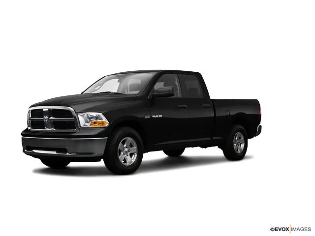Black 2009 Dodge RAM 1500 ST Quad Cab 4WD Pickup Truck Four-Wheel Drive Automatic