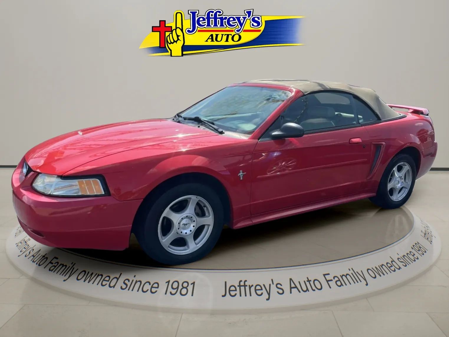 Red 2003 Ford Mustang Convertible Rear-Wheel Drive Automatic