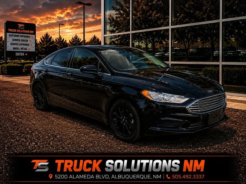Black 2017 Ford Fusion Sedan Front-Wheel Drive Automatic