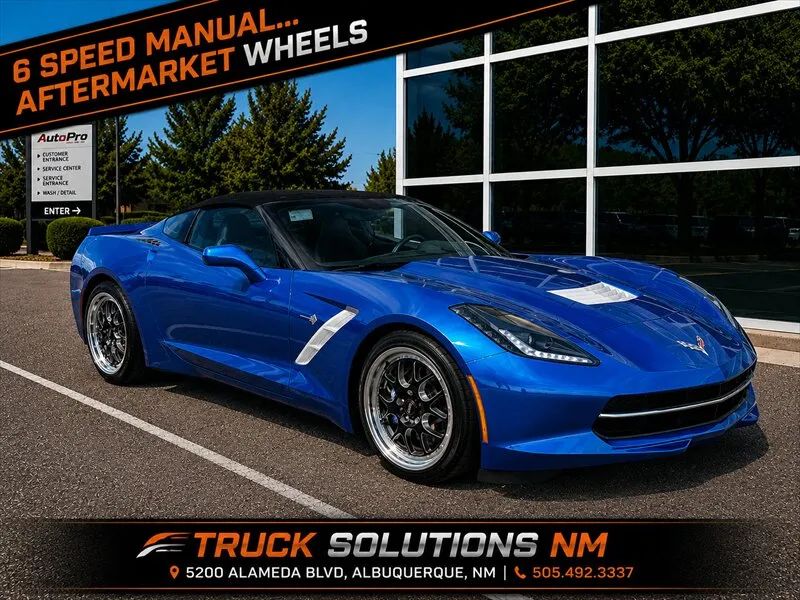 Blue 2016 Chevrolet Corvette Coupe Rear-Wheel Drive Manual