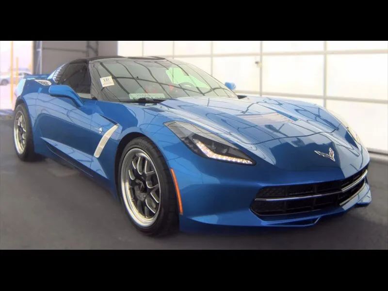 Blue 2016 Chevrolet Corvette Stingray 1LT Coupe RWD Coupe Rear-Wheel Drive Manual