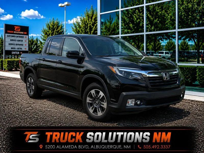 Black 2017 Honda Ridgeline Pickup Truck All-Wheel Drive Automatic