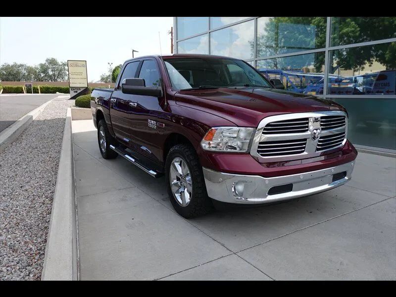 Red 2018 RAM 1500 Pickup Truck Four-Wheel Drive Automatic