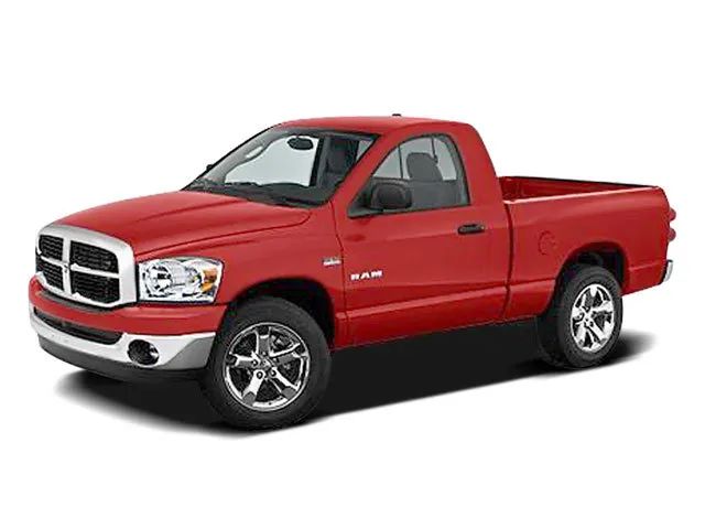 Red 2008 Dodge RAM 1500 Pickup Truck Automatic