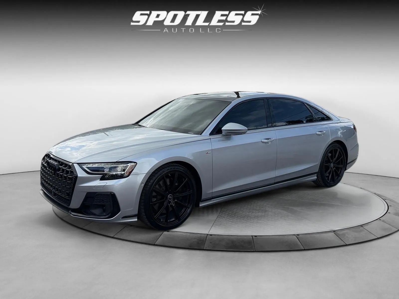 Silver 2024 Audi A8 Sedan All-Wheel Drive 8-Speed Automatic