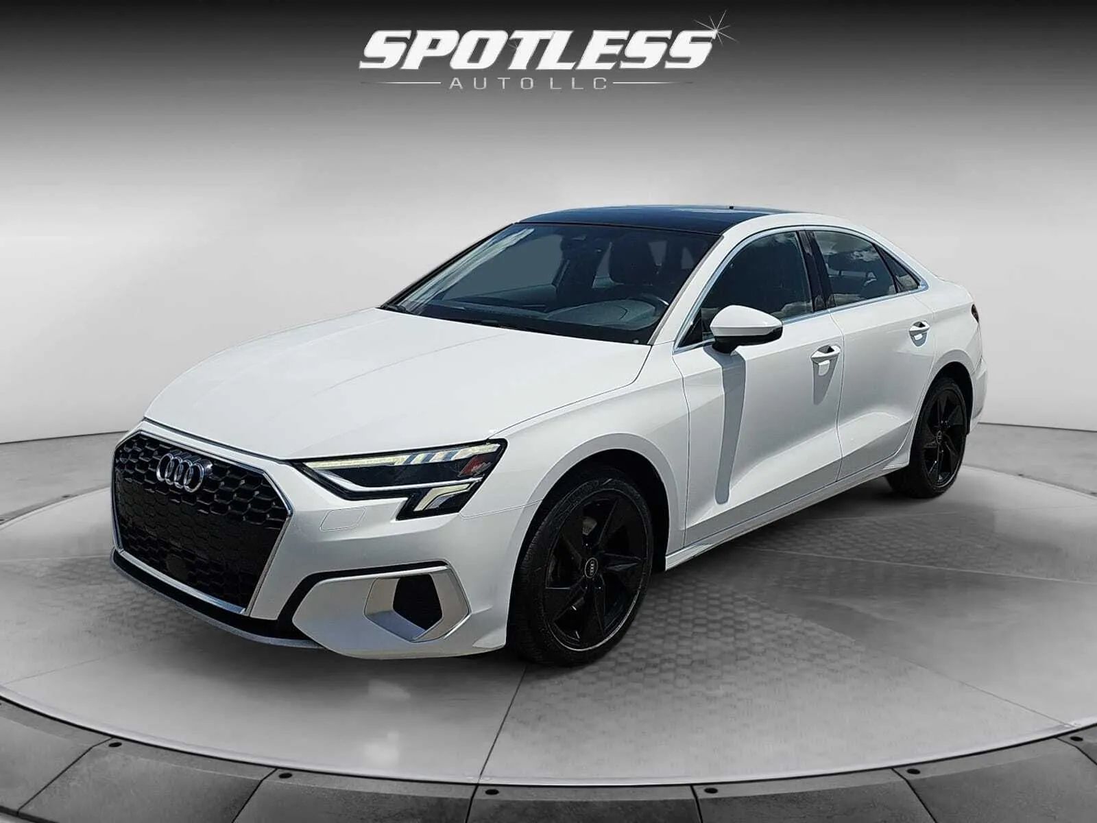 White 2024 Audi A3 Sedan Front-Wheel Drive