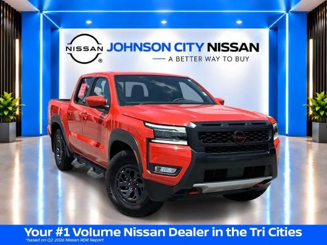 Orange 2025 Nissan Frontier Pickup Truck 4X2 9-Speed Automatic Overdrive
