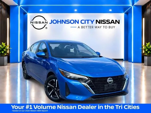 Blue 2025 Nissan Sentra Sedan Front-Wheel Drive Continuously Variable Transmission