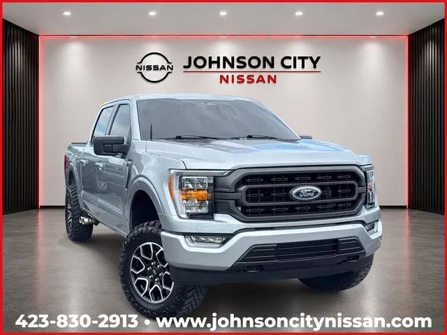 Silver 2022 Ford F-150 Pickup Truck Four-Wheel Drive Automatic