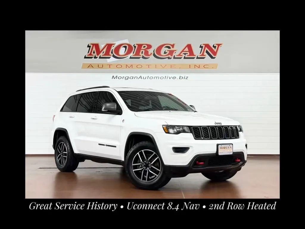 White 2021 Jeep Grand Cherokee SUV / Crossover Four-Wheel Drive 8-Speed Automatic