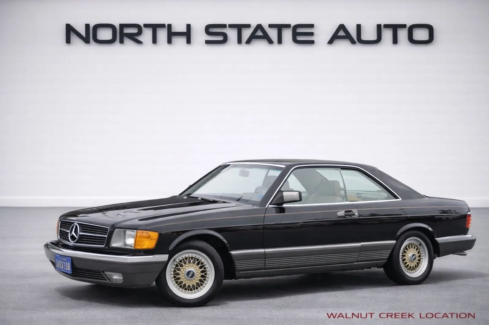 Black 1983 Mercedes-Benz 380-Class Coupe Rear-Wheel Drive