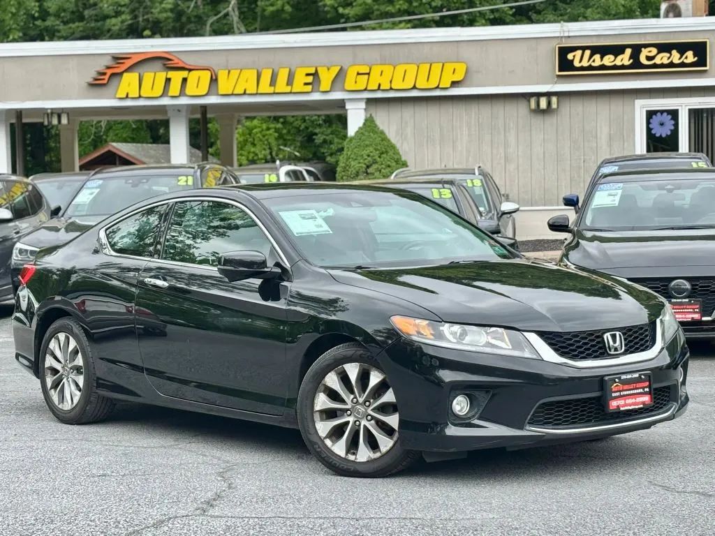 Black 2015 Honda Accord Coupe EX-L Coupe Front-Wheel Drive Continuously Variable Transmission
