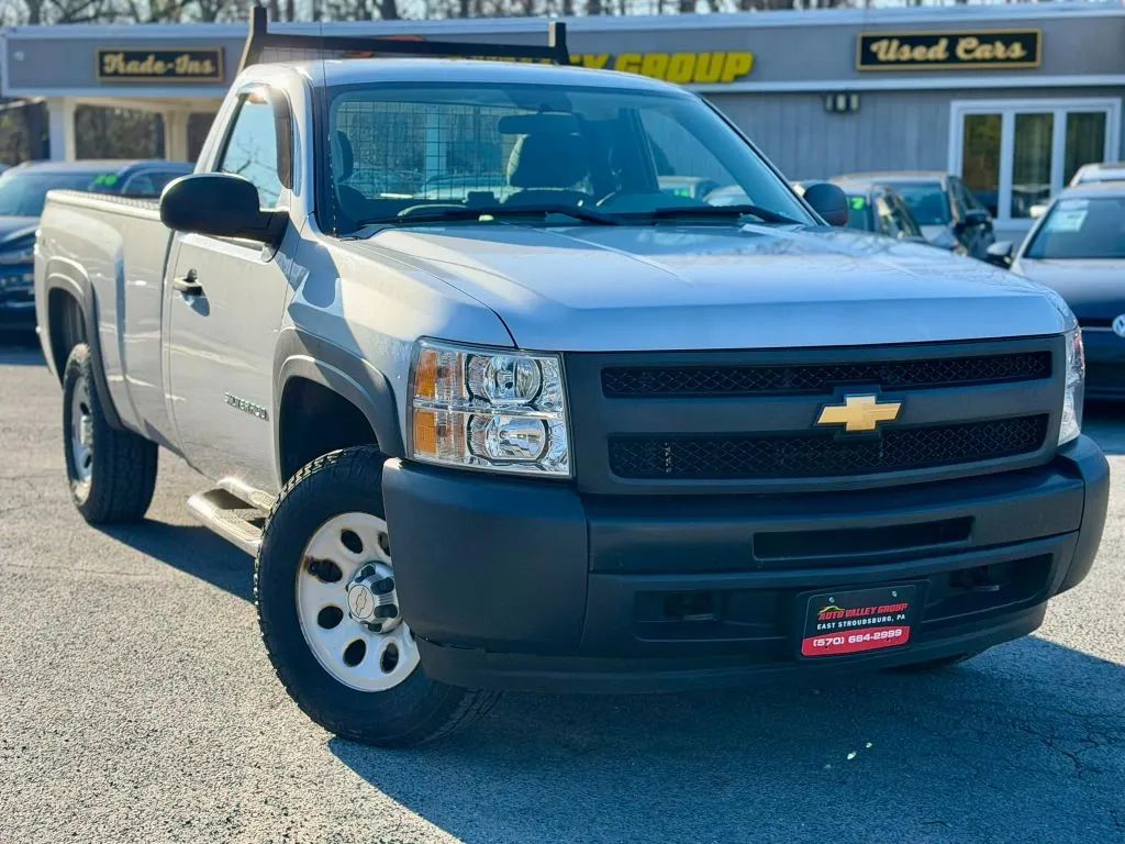 Silver 2013 Chevrolet Silverado 1500 Work Truck LB 4WD Pickup Truck Four-Wheel Drive 4-Speed Automatic Overdrive