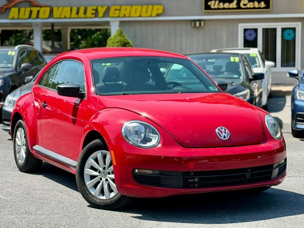 Red 2016 Volkswagen Beetle Hatchback Front-Wheel Drive 6-Speed Automatic