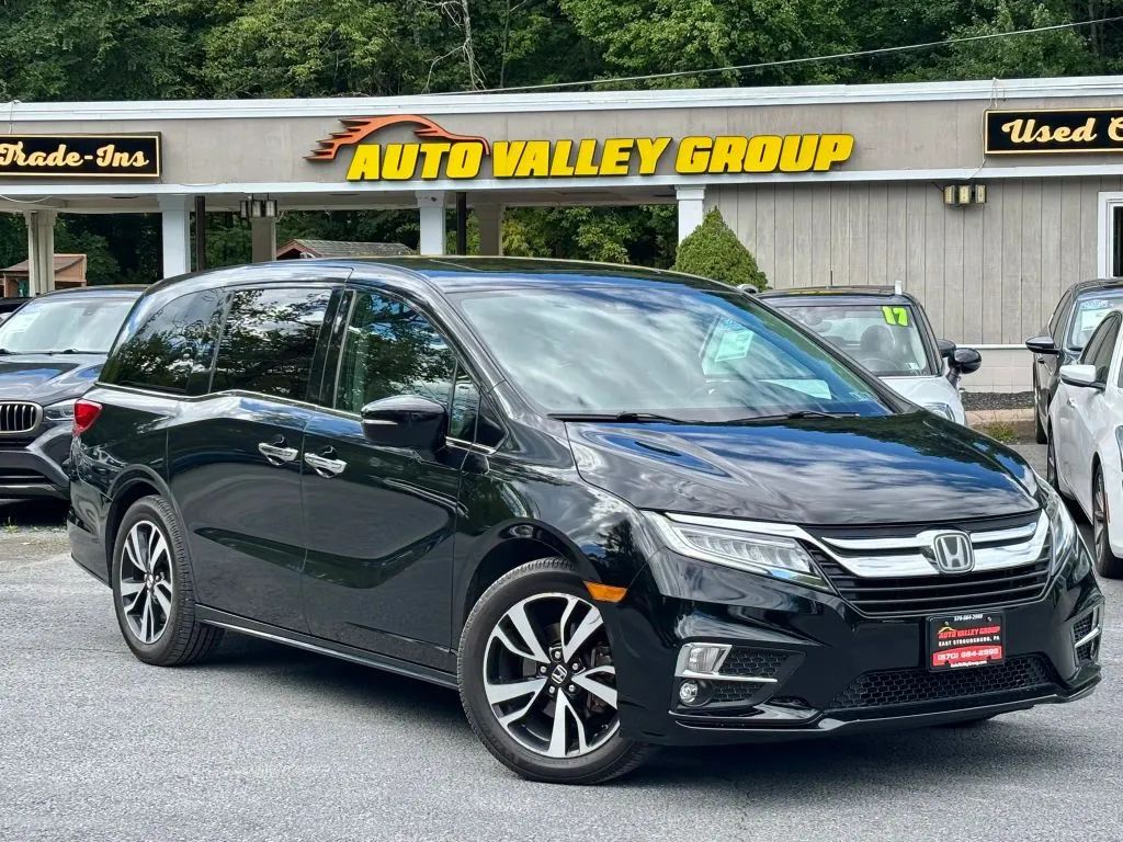 Black 2018 Honda Odyssey Minivan Front-Wheel Drive Automatic