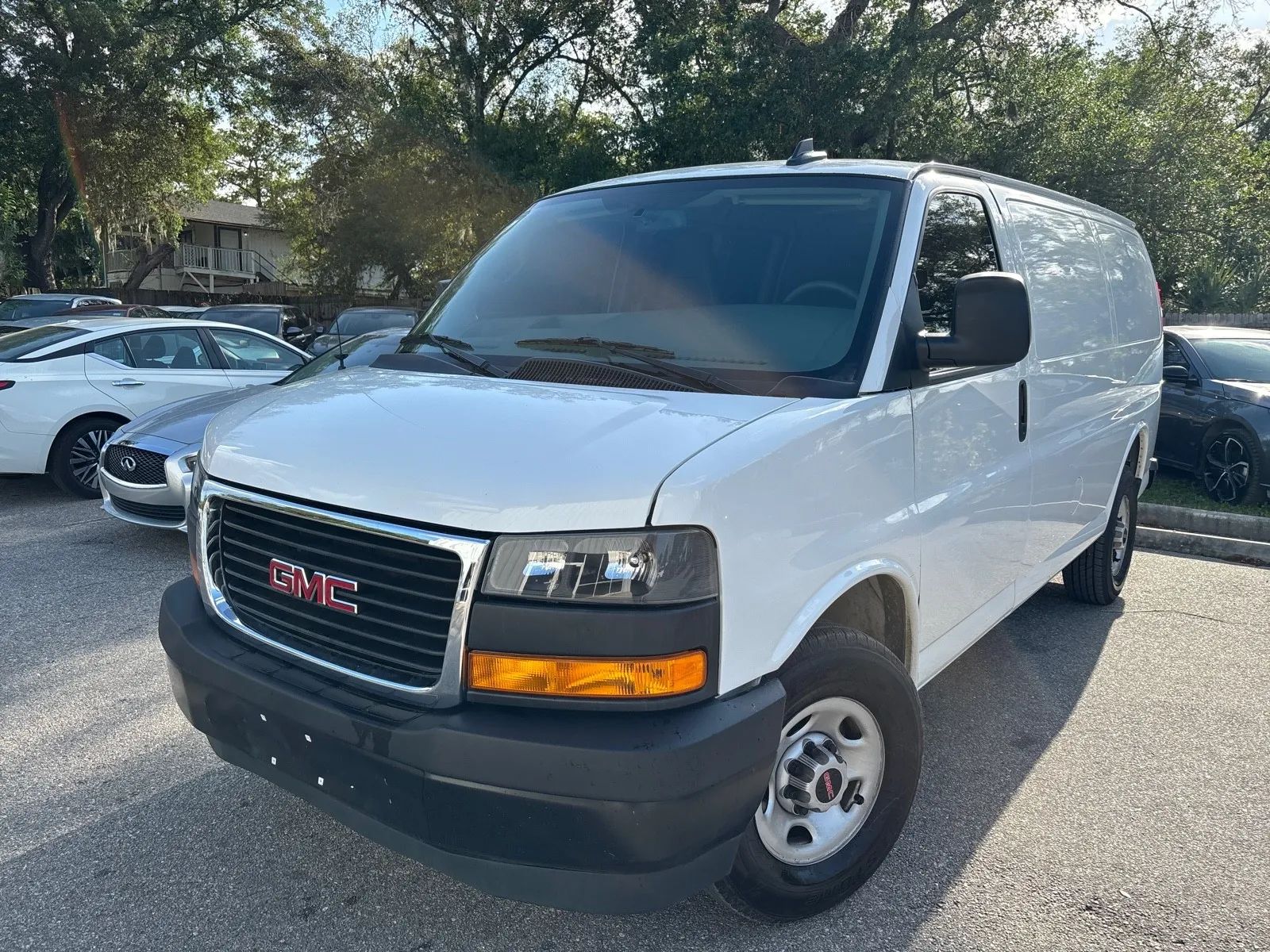 Blue 2024 GMC Savana Cargo 2500 RWD Van Rear-Wheel Drive Automatic