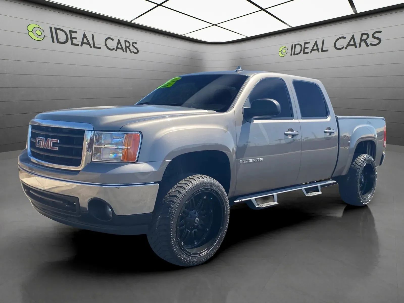 Gray 2007 GMC Sierra 1500 SLE1 Crew Cab Pickup Truck Rear-Wheel Drive