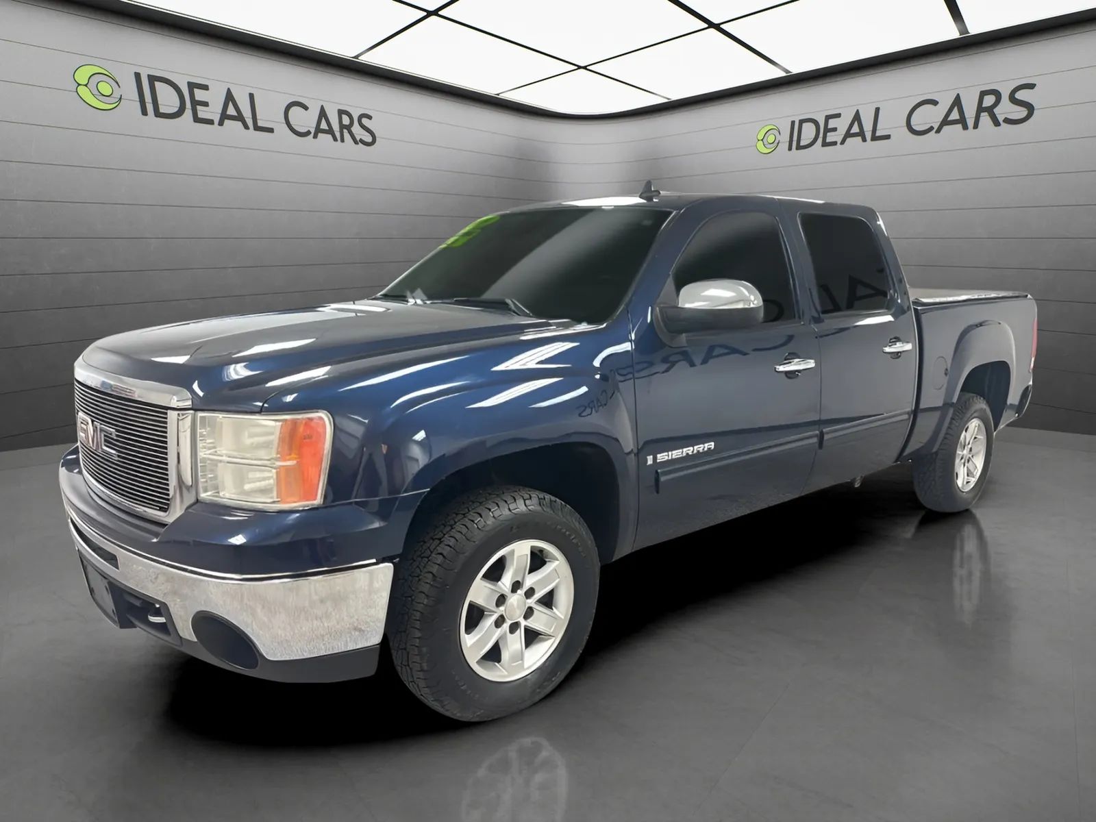 Blue 2009 GMC Sierra 1500 SLE Crew Cab Pickup Truck 4X2