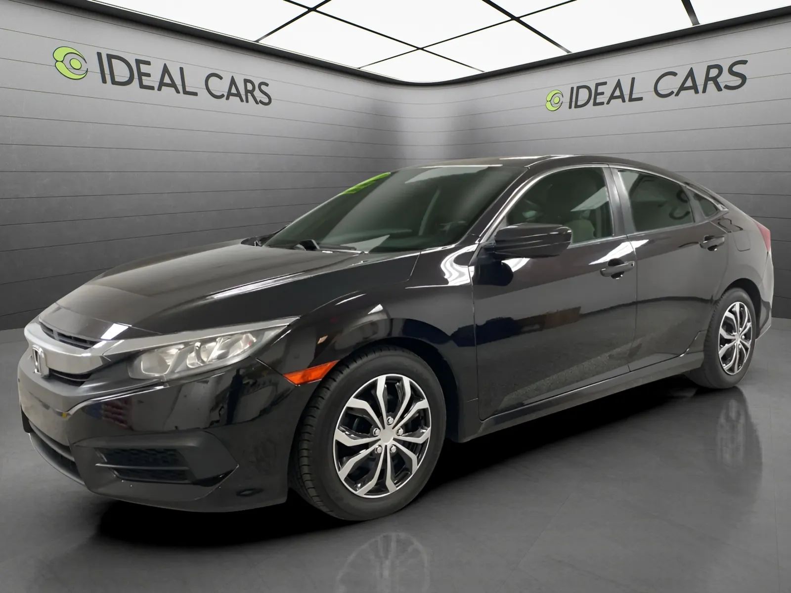 Black 2017 Honda Civic Sedan Front-Wheel Drive Automatic