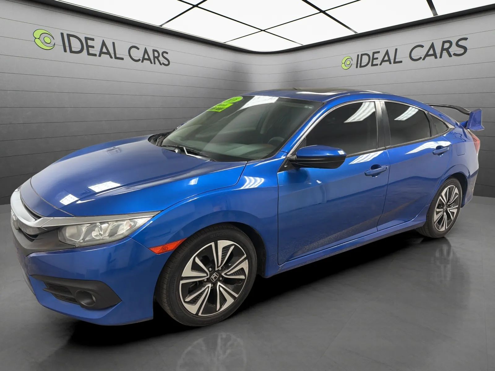Blue 2016 Honda Civic Sedan Front-Wheel Drive Automatic