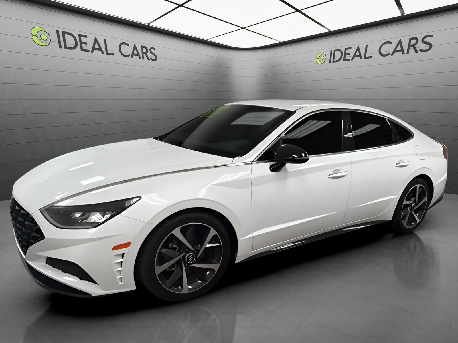 White 2021 Hyundai Sonata Sedan Front-Wheel Drive Automatic