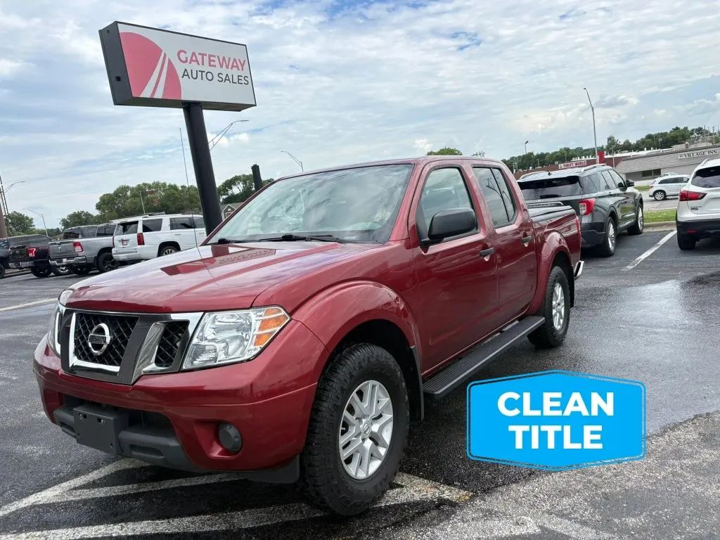 Red 2019 Nissan Frontier Pickup Truck Four-Wheel Drive 5-Speed Automatic