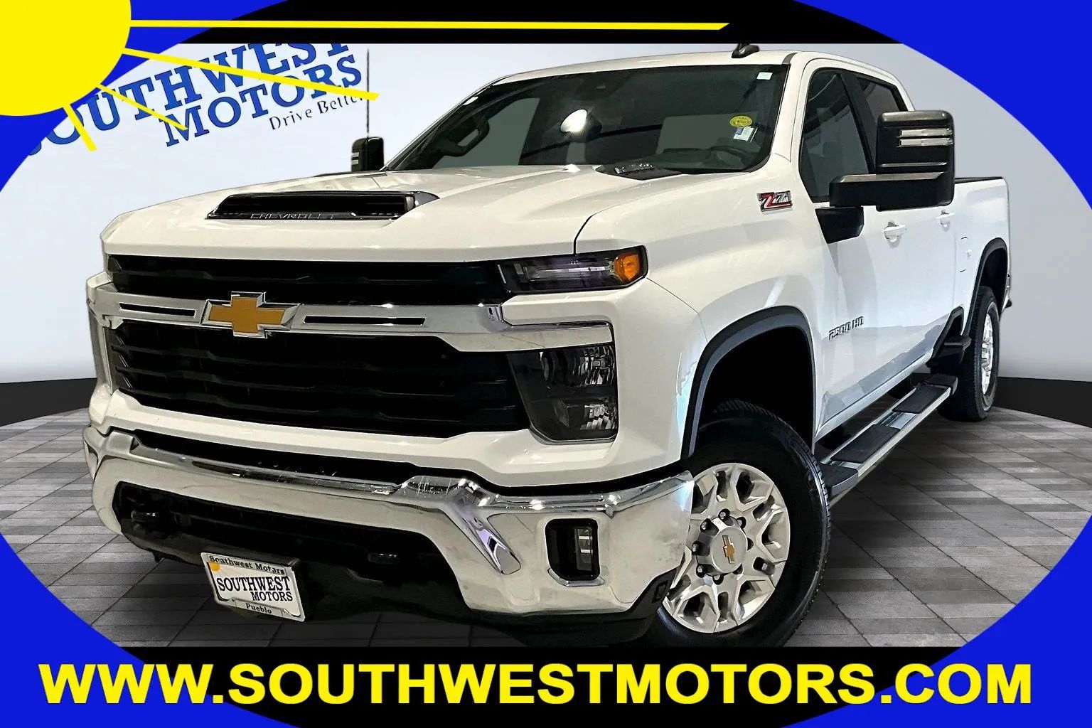 White 2024 Chevrolet Silverado 2500HD Pickup Truck Four-Wheel Drive Automatic