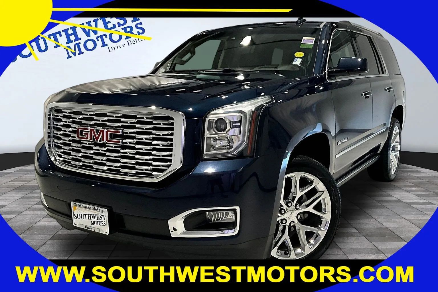 Blue 2018 GMC Yukon SUV / Crossover Four-Wheel Drive Automatic