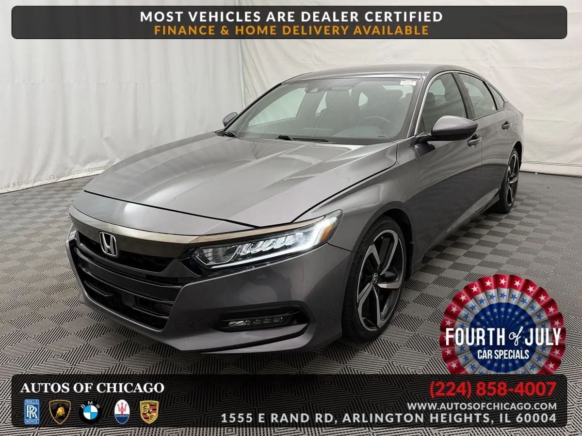 Silver 2020 Honda Accord Sedan Front-Wheel Drive Automatic