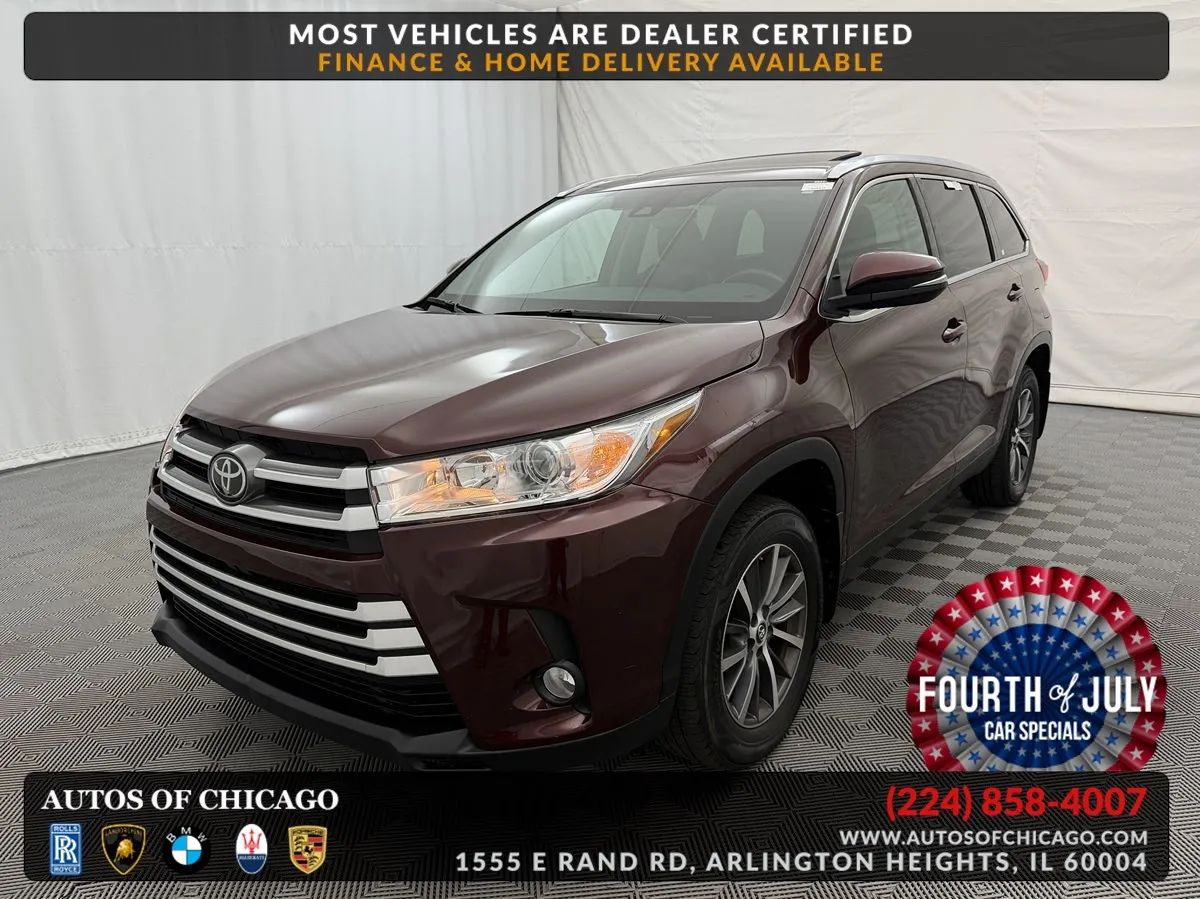 Red 2019 Toyota Highlander SUV / Crossover All-Wheel Drive Automatic
