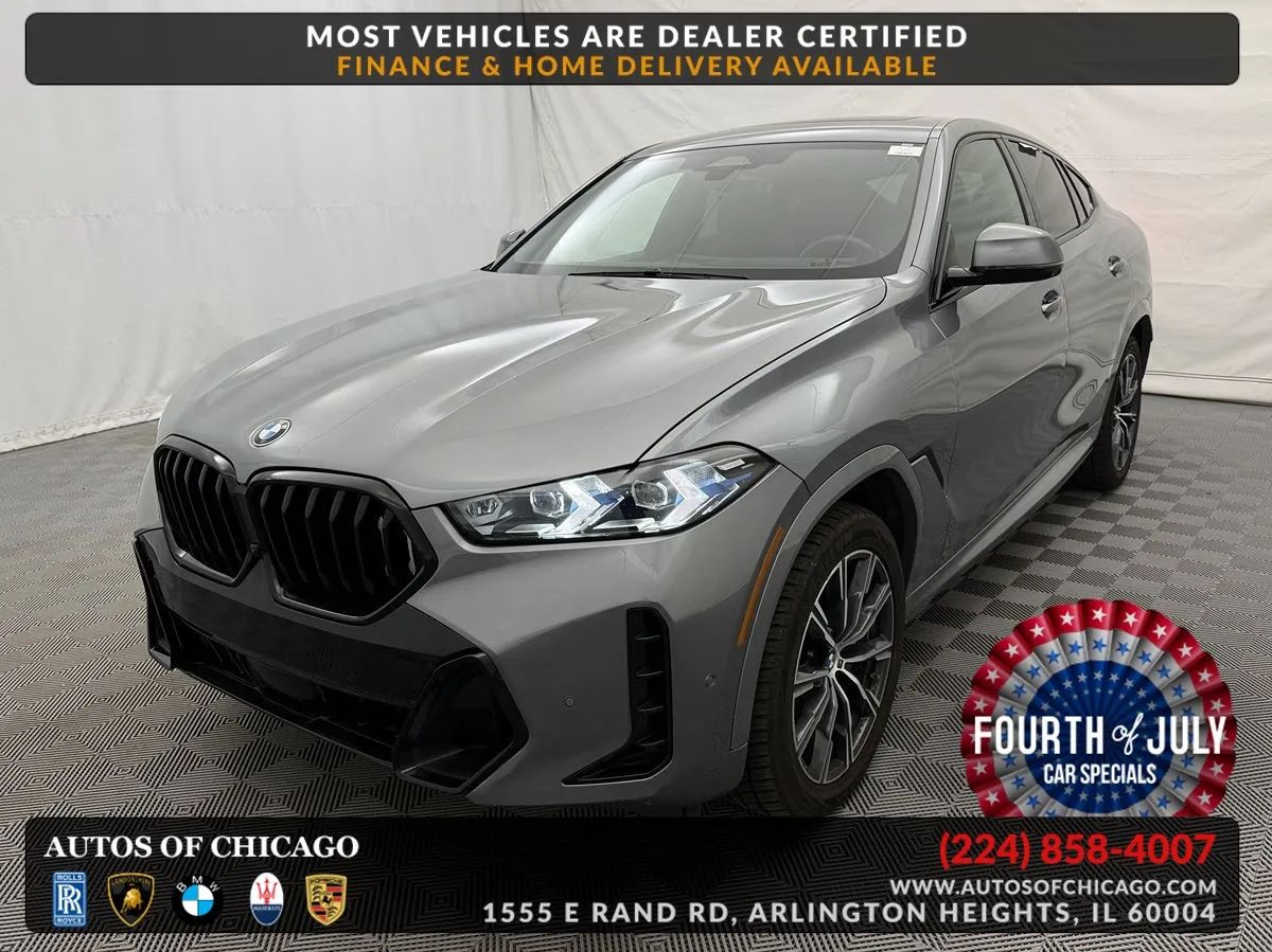 Gray 2025 BMW X6 SUV / Crossover All-Wheel Drive Automatic