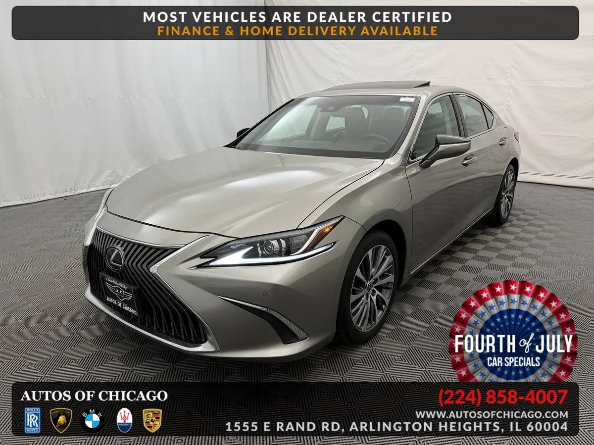 Silver 2019 Lexus ES Sedan Front-Wheel Drive