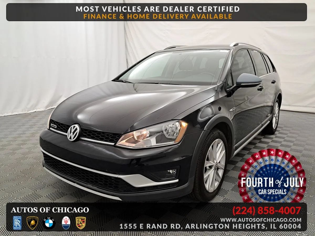 Gray 2017 Volkswagen Golf Alltrack Wagon All-Wheel Drive Automatic