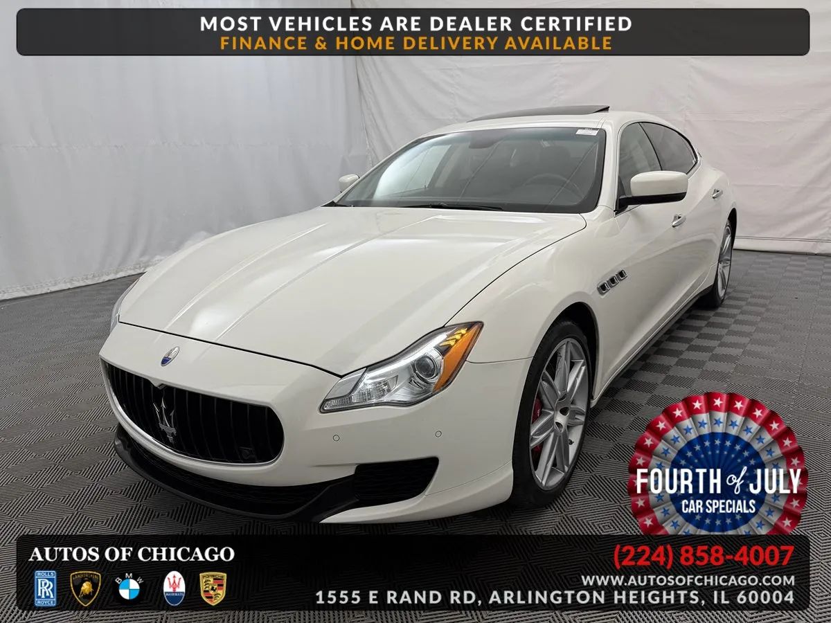 White 2014 Maserati Quattroporte Sedan All-Wheel Drive Automatic