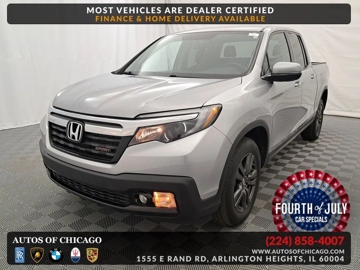 Lunar Silver Metallic 2019 Honda Ridgeline Pickup Truck All-Wheel Drive Automatic