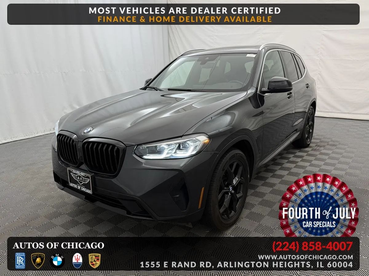 Gray (Dark Graphite Metallic) 2024 BMW X3 SUV / Crossover All-Wheel Drive Automatic