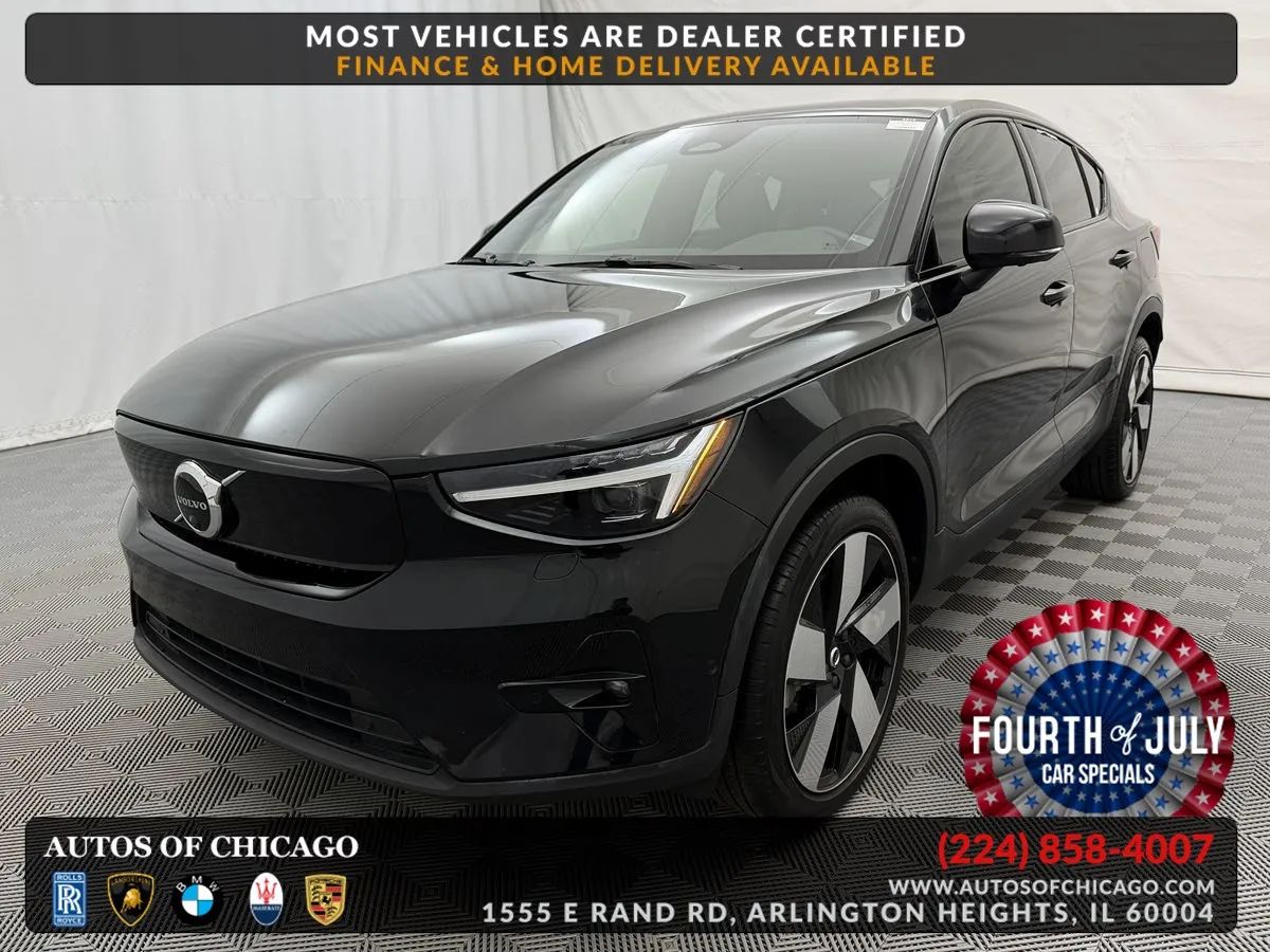Black 2023 Volvo C40 Recharge SUV / Crossover All-Wheel Drive Automatic
