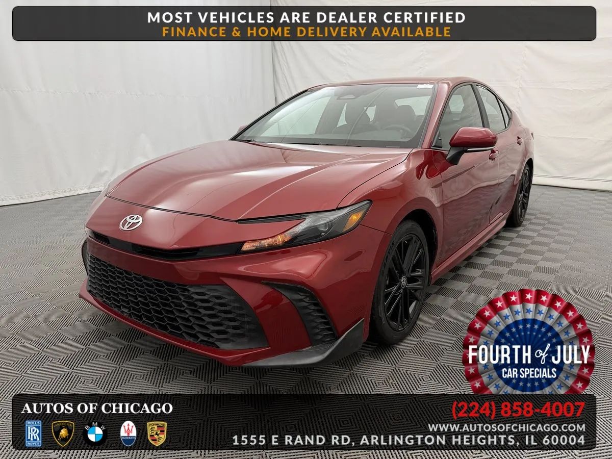 Red 2025 Toyota Camry Sedan Front-Wheel Drive Automatic